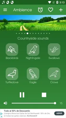 Ambience Nature sounds android App screenshot 2